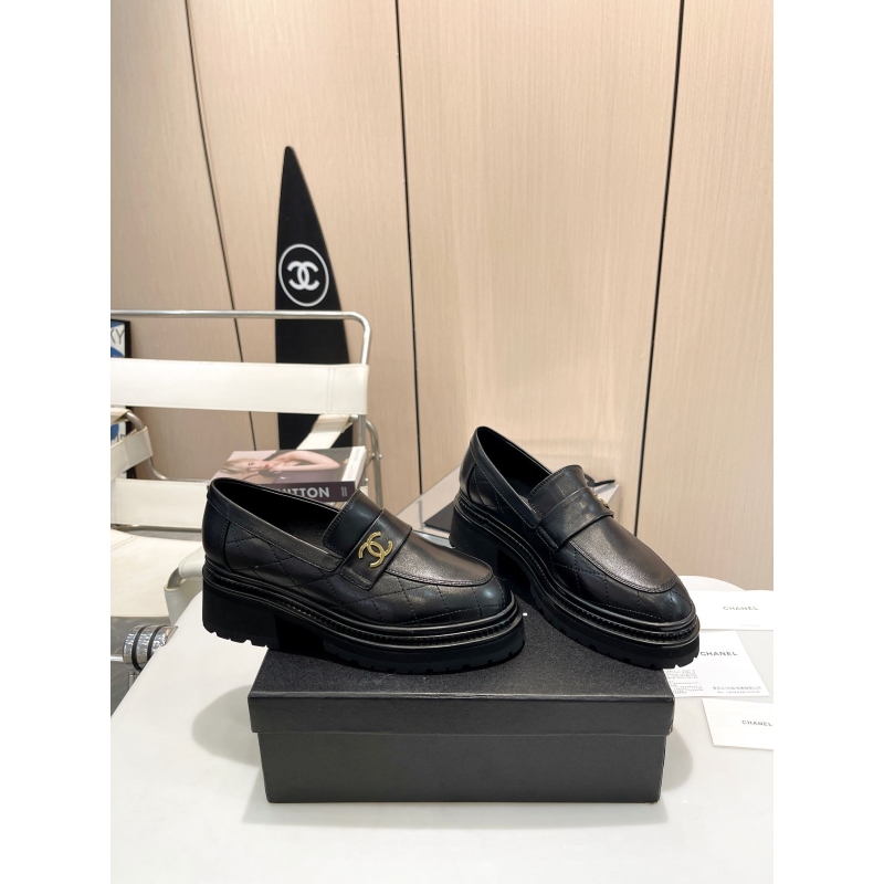Ch*el leather shoes